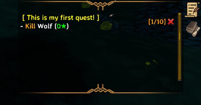 Kill progress tracked in the quest journal