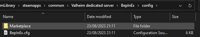 Server-side Marketplace folder