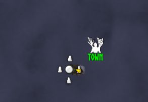 Teleporter destination pins on the map