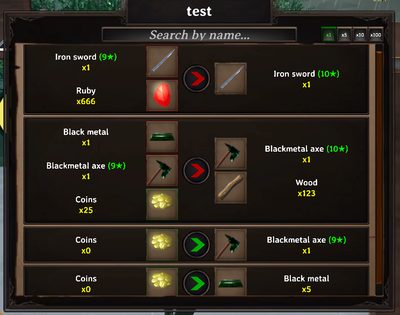 Several trade formats offered by the same profile