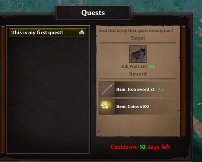 Reward received