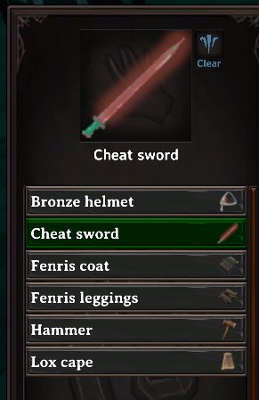 Choosing an item